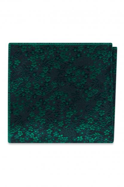 Emerald Floral Pocket Square