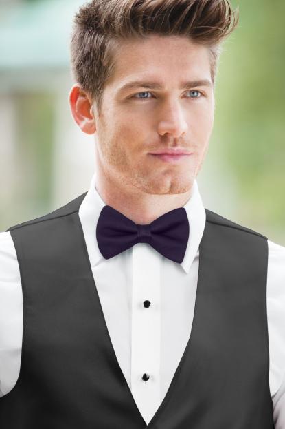 Eggplant Simply Solids Bow Tie